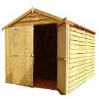 Shire Overlap 6ft x 8ft Wooden Apex Garden Shed