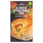 Morrisons Veg & Cheese Pies 4 Pack 600g