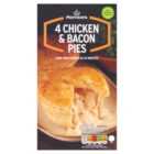 Morrisons Chicken & Bacon Pies 4 Pack 600g