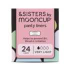 &SISTERS by Mooncup Organic Liners, Toxin-free, Bio-wrapped 24 per pack