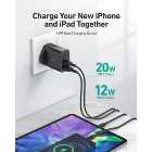 AUKEY 32W PA-F3S 2 Port PD Type-C Wall Charger - Black
