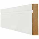 LPD White Primed Skirting Single Groove Internal Door Accessory D1.8 xW14.6 xH300cm