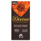 Divine 60% Dark Chocolate with Pretzel & Caramel 90g