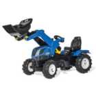 New Holland T7 Kids Tractor w/ Front Loader, Pneumatic Tyres