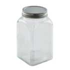 Dunelm Glass Ribbed Kitchen Canister