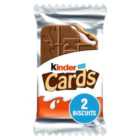 Kinder Cards Chocolate and Milk Wafer Biscuit Single 2 Pieces 25.6g