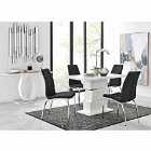 Furniture Box Apollo 4 Seater Dining Table and 4 x Black Isco Chairs
