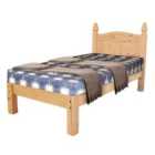 Corona Solid Pine Double Bed Low Footend