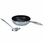 Circulon Steel Shield Stainless Steel 24cm Frypan with Slotted Turner