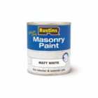 Rustins Quick Dry Masonry Paint White 500ml
