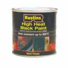 Rustins High Heat Black Paint 250ml