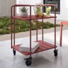 Dorel Penelope Outdoor/Indoor Serving Cart - Red