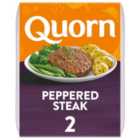 Quorn Vegetarian 2 Peppered Steaks 196g