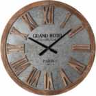 Hometime Galavanised Wall Clock 62cm