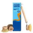 OceanSaver Wooden Dishwashing Brush & replacement heads