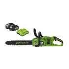 Greenworks 48V 36cm Chainsaw with 2 x 4Ah Batteries & Charger