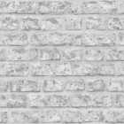 Arthouse Rustic Brick Grey Wallpaper