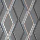 Superfresco Easy Prestige Geometric Charcoal Wallpaper