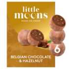 Little Moons Vegan Belgian Chocolate & Hazelnut Mochi Ice Cream 6 x 32g