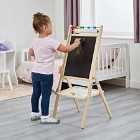 Kids Wooden Double-Sided Rotary Easel with Accessories