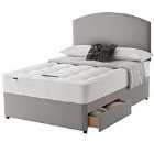 Silentnight Miracoil Ortho 135cm 2 Drawer Divan Bed Set - Slate Grey No Headboard