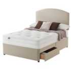 Silentnight Mirapocket 1200 90cm 2 Drawer Divan Bed Set - Sandstone No Headboard