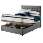 Silentnight Mirapocket Geltex 2000 150cm Ottoman Non-Storage Divan Bed Set - Slate Grey No Headboard