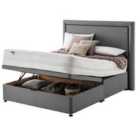 Silentnight Mirapocket 2000 Memory Foam Ottoman Non-Storage Divan Bed Set Slate Grey No Headboard Slate - 150cm