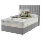 Silentnight Mirapocket Latex 1400 Non Storage Divan Bed - Slate Grey No Headboard Super King