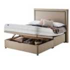 Silentnight Mirapocket 1000 Memory Ottoman Non-Storage Divan Bed Set Sandstone No Headboard - 135cm