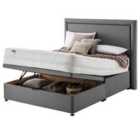 Silentnight Mirapocket 2000 Memory Foam Ottoman Non-Storage Divan Bed Set Slate Grey No Headboard Slate - 180cm