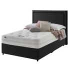 Silentnight Mirapocket 1000 Memory Foam Ottoman Non-Storage Divan Bed Set Ebony No Headboard - 180cm