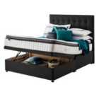 Silentnight Miracoil Geltex 180cm Ottoman Non-Storage Divan Bed Set - Ebony No Headboard