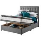 Silentnight Miracoil Geltex 180cm Ottoman Non-Storage Divan Bed Set - Slate Grey No Headboard