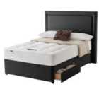 Silentnight Miracoil Ortho 150cm 2 Drawer Divan Bed Set - Ebony No Headboard