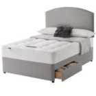 Silentnight Miracoil Ortho 150cm 2 Drawer Divan Bed Set - Slate Grey No Headboard