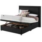 Silentnight Mirapocket 2000 Memory 135cm Ottoman Non-Storage Divan Bed Set - Ebony No Headboard