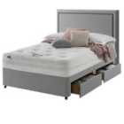 Silentnight Mirapocket 1000 Memory Ottoman 4-Drawer Storage Divan Bed Set Slate Grey No Headboard - 150cm