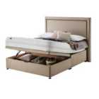Silentnight Mirapocket 1000 Memory Ottoman Non-Storage Divan Bed Set Sandstone No Headboard - 150cm