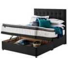 Silentnight Miracoil Geltex 135cm Ottoman Non-Storage Divan Bed Set - Ebony No Headboard