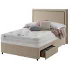 Silentnight Mirapocket 1000 Memory 180cm 2 Drawer Divan Bed Set - Sandstone No Headboard