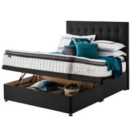 Silentnight Miracoil Geltex 150cm Ottoman Non-Storage Divan Bed Set - Ebony No Headboard