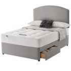 Silentnight Miracoil Ortho 180cm 2 Drawer Divan Bed Set - Slate Grey No Headboard