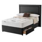 Silentnight Miracoil Ortho 180cm 2 Drawer Divan Bed Set - Ebony No Headboard