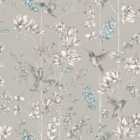 Holden Decor Charm Silver and Apricot Wallpaper