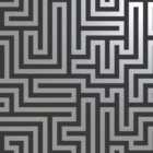 Holden Decor Glistening Maze Black Wallpaper