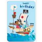 Pirate Kid's Birthday Card