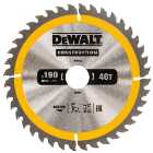 DEWALT DT1945-QZ 40 Teeth Construction Coarse Cut Circular Saw Blade - 190 x 30mm