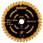 DEWALT DT10640-QZ 40 Teeth Medium Cut Extreme Circular Saw Blade - 165 x 20mm