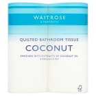 Waitrose Quilted Toilet Tissue Coconut 4s, 4x170 sheets